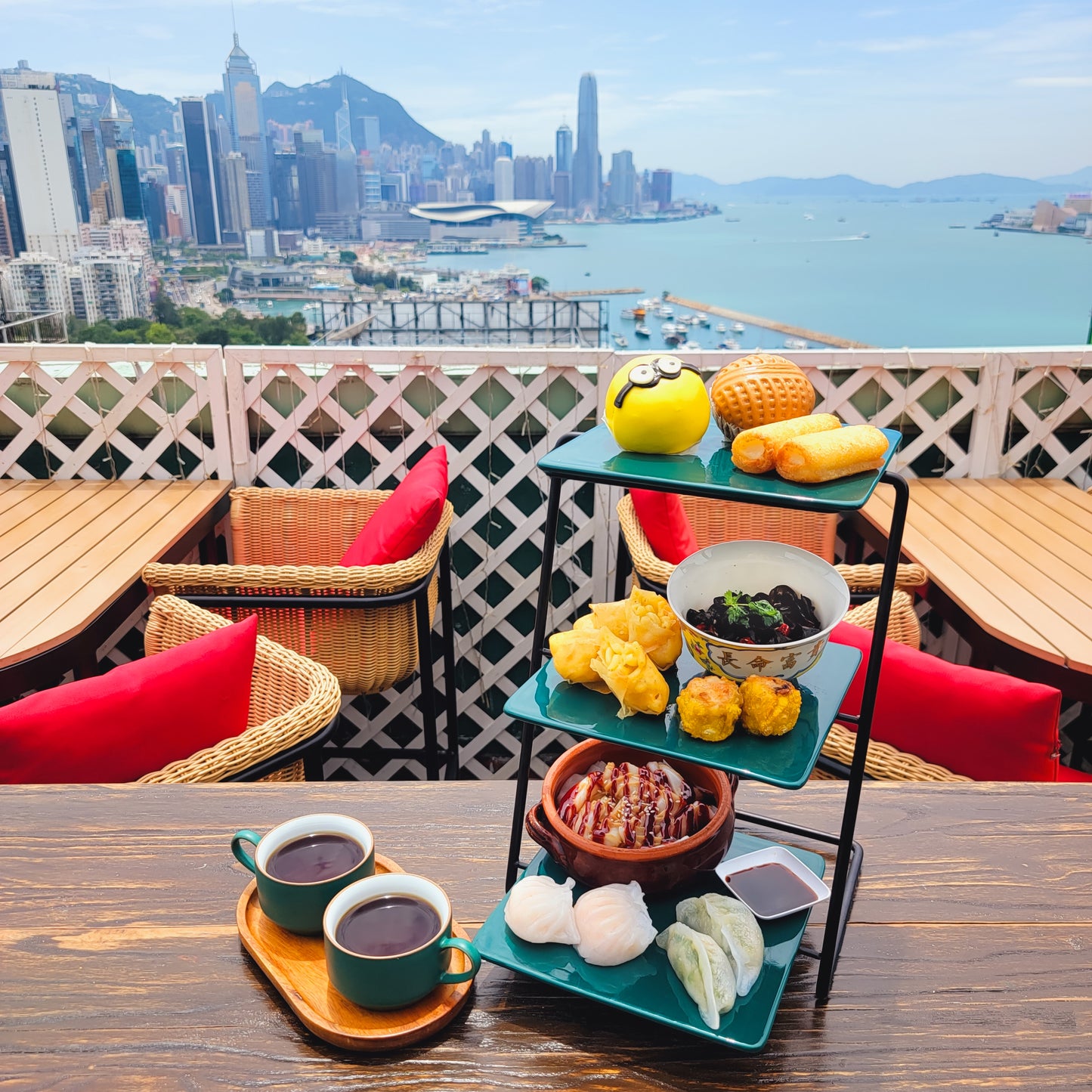 SeaView Tower Tea Set for 2