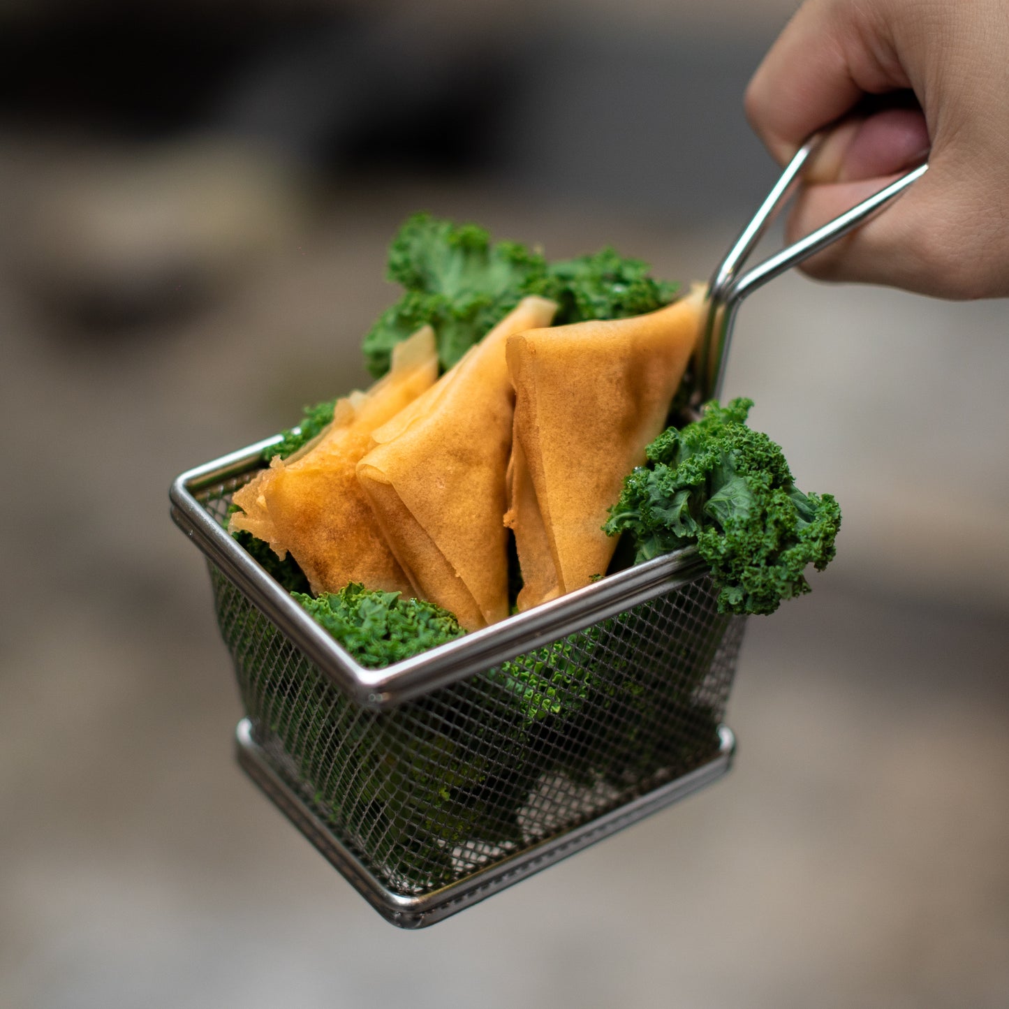 咖哩角 Crispy Golden Vegetarian Samosa 🌱