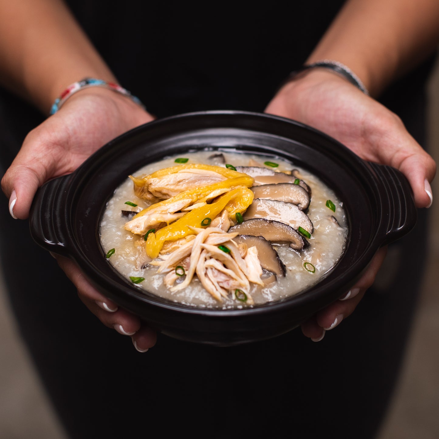 滑雞冬菇粥 Chicken with shiitake mushroom Congee