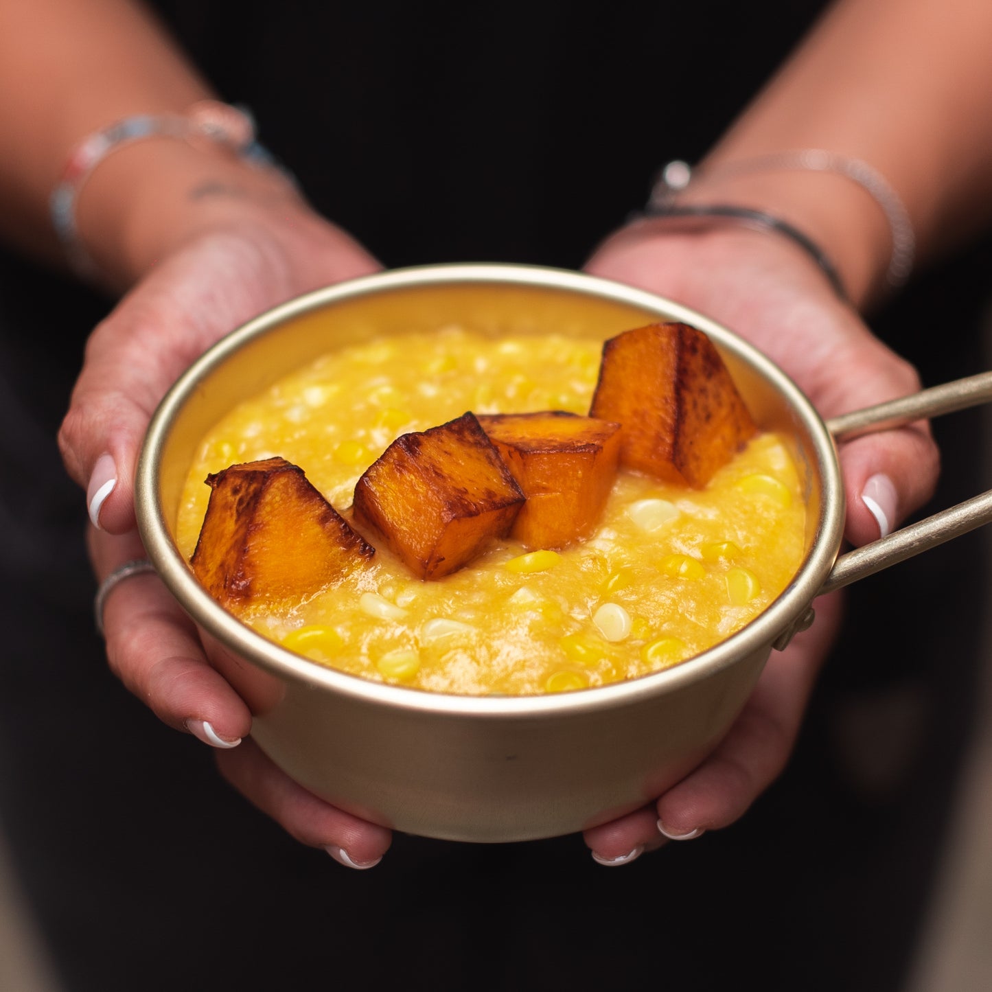 南瓜粟米粥 Pumpkin with Sweet Corns Vegan Congee🌱