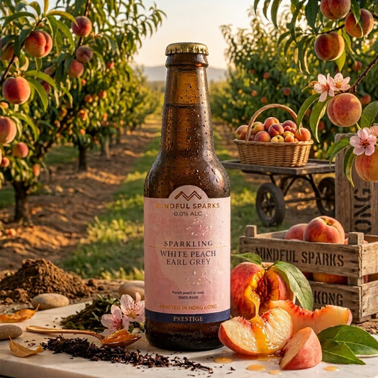 Real Peach Earl Grey Sparkling Tea