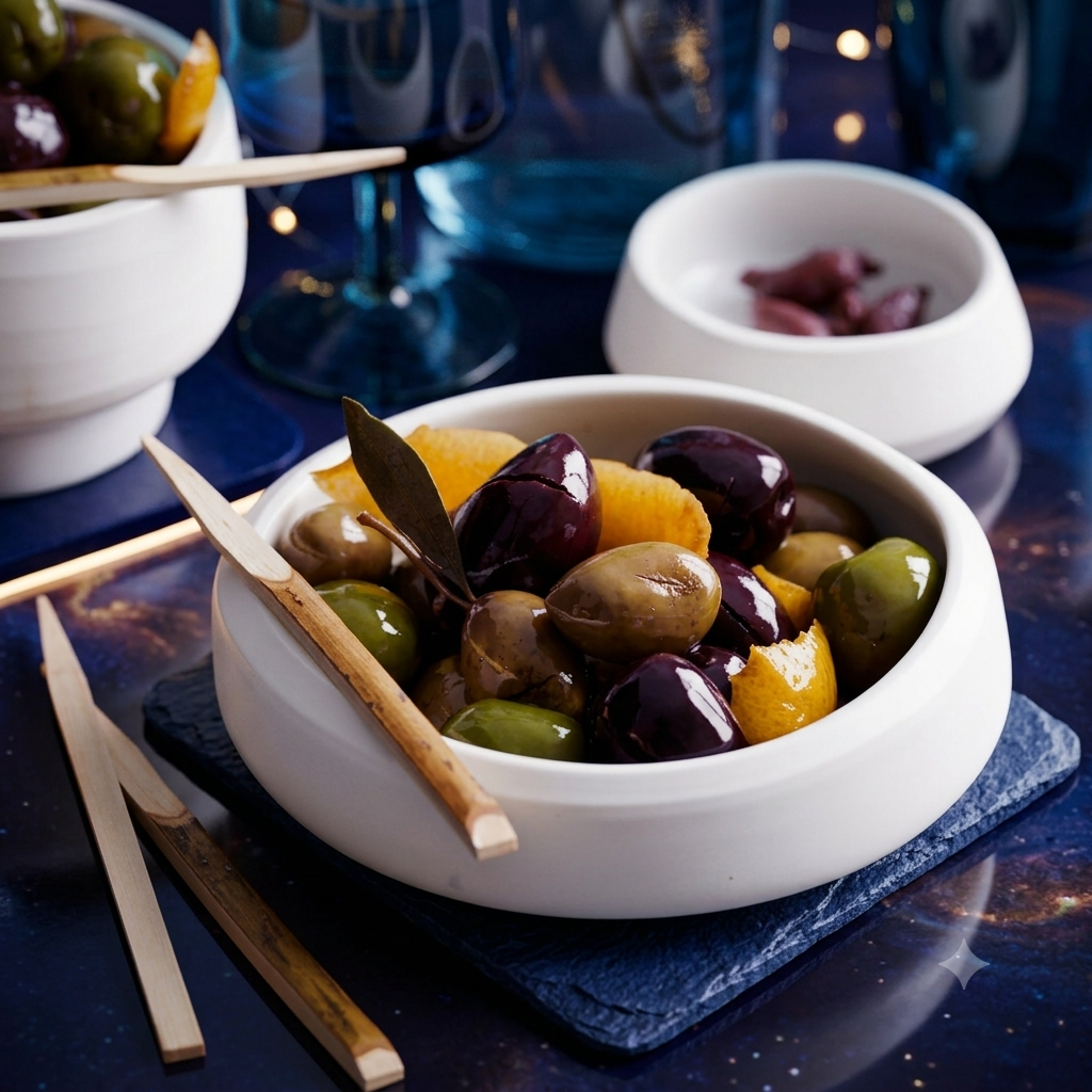 Warm Marinated Herbs Olives 🫒