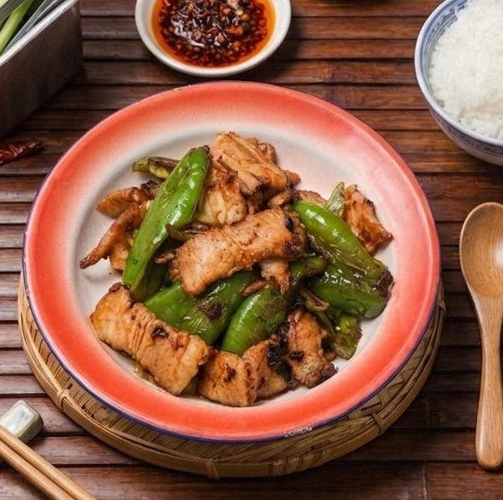 尖椒回鍋肉飯 Twice-Cooked Pork with Green Pepper Rice