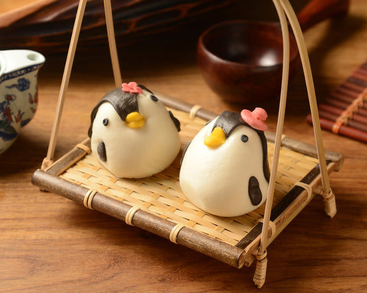 奶黃企鵝包 Creamy Custard Penguin Bun (2pc) 🍬