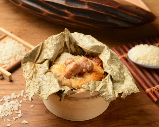 荷葉珍珠雞 Glutinous Rice Chicken in Lotus Leaf