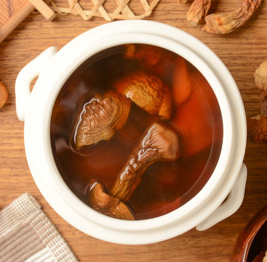 松茸菇瑤柱螺頭燉湯 What'sToday Double Boiled Dried Scallop & Matsutake Mushroom Soup