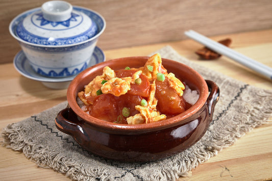 番茄煮蛋飯 Slow Cooked Tomato with Egg Rice🌱