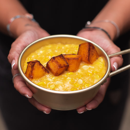 南瓜粟米粥 Pumpkin with Sweet Corns Vegan Congee🌱